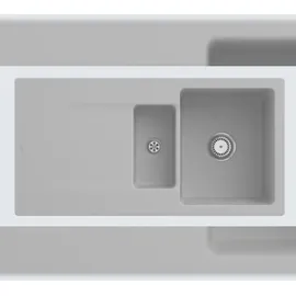 Villeroy & Boch Siluet 60 R rechts Einbauspüle keramik steam Handbetätigung 1000 x 510 mm