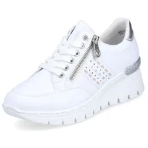 Rieker Wedgesneaker Damen Weiß 41