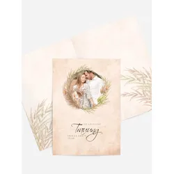 Kirchenheft zur Hochzeit selbst gestalten mit Spruch und Fotos im Onlinedesigner bei Meine-Kartenmanufaktur.de