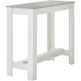 Stolkom Modesto Bartisch 115 x 103 x 50 cm Beton/Weiß