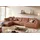 KAWOLA Wohnlandschaft U-Form Madeline Cord Longchair rechts rost