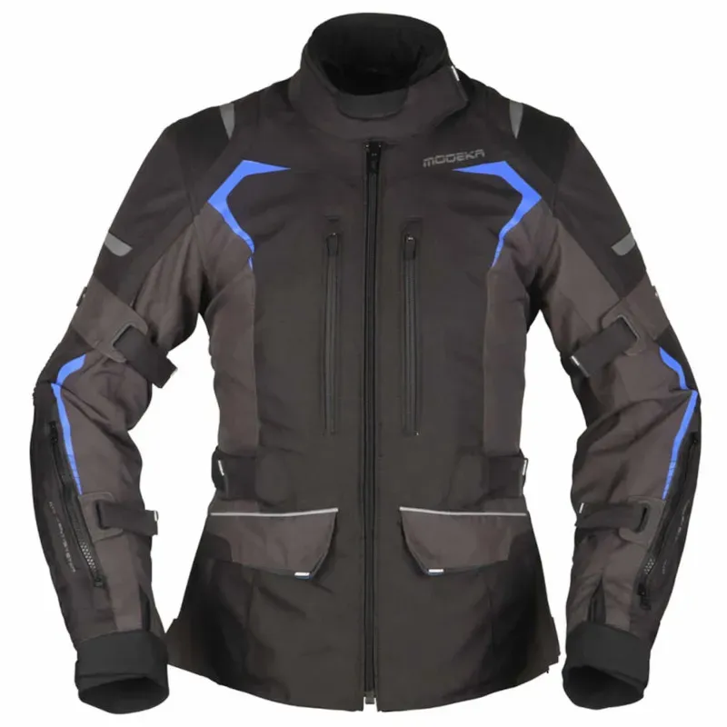 Modeka Elaya Lady Jacke Schwarz/Dunkelgrau D44