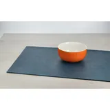 Asa Selection Tischset Vegan Leather 46 x 33 cm Polyurethan Blau