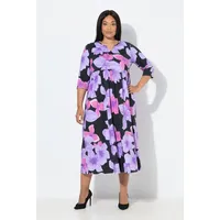 Ulla Popken Maxikleid A-Linie Schwarz 62/64