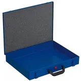 Allit Metall-Kleinteilekoffer EuroPlus Pro M 44H-1 unbestückt blau 44 x 7 x 37 cm