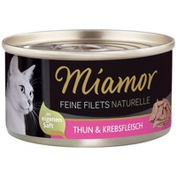 Miamor Feine Filets naturelle Thun & Krebsfleisch 24 x
