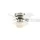 GLOBO Ugo 76 cm Deckenventilator nickel matt/graphit/weiß mit Licht