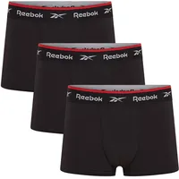 Reebok Redgrave Boxershorts Schwarz S 3er Pack