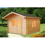 Gartenhaus Holz 44mm SALLY 320x380cm 44mm Wände Blockhaus Gerätehaus