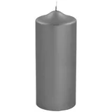 Fink Stumpenkerze 20 cm grau
