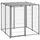 vidaXL Hundezwinger 110 x 110 x 110 cm Stahl Silber