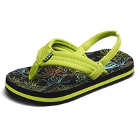 Reef Little Ahi Flipflop, Neonfarbene Handfläche, 38 EU - 38 EU