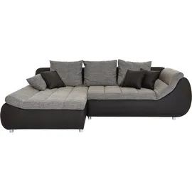 INOSIGN Ecksofa »Imola elegant und bequem, aktuelle Steppung im Sitz, L-Form«, wahlweise mit Bettfunktion,