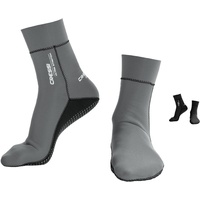 Cressi Ultra Stretch Neoprene Socks 1.5mm Unisex Erwachsene Doppelt Gefütterte Neopren Tauchschuhe, Grau, M