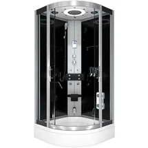 AcquaVapore Dampfdusche Duschkabine Sauna Dusche D58-53T2-EC 90x90 cm mit 2K Scheiben Versiegelung