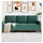 vidaXL 3-Sitzer-Sofa Dunkelgrün 180 cm Samt