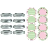 Dr. Oetker Marmeladendeckel-Set Silber