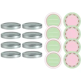 Dr. Oetker Marmeladendeckel-Set Silber