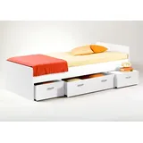 Begabino Jugendbett Boro 90 x 200 cm Buche massiv weiß