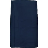VOSSEN Kilt Will-L, ideal für Sauna & Spa, Kurzform, Waffelpiqué, Knöpfe, Saunakilt für Herren,Waffelpiqué-Struktur,reine Baumwolle, Druckknöpfe blau