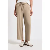 STREET ONE Emee High Waist Wide Leg Hosen Beige 34