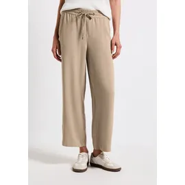 STREET ONE Emee High Waist Wide Leg Hosen Beige 34