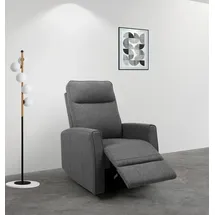 otto home Relaxsessel KAYLI mit Schaukel-, Dreh und Liegefunktion, Webstoff, Federkern, Lesesessel, TV-Sessel mit Reclinerfunktion, 360° drehbar grau