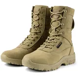 FREE SOLDIER Taktische Herrenstiefel 8 Zoll Leichte Kampfstiefel Langlebige Wildleder Militärische Arbeitsstiefel Wüstenstiefel