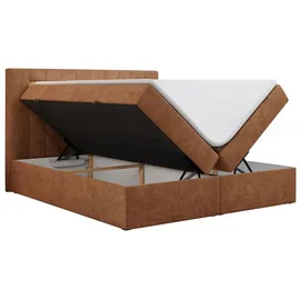MKS Meble Boxspringbett 200 x 200 cm H3 Orange