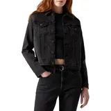Levi's Damen. Original Trucker Denim Jacke,Black Lilly,S - S