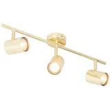 QAZQA Moderne Deckenleuchte Messing 3-flammig verstellbar - Jeana