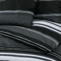 VidaXL Bettwäsche-Set Schwarz und Weiß 200x220 cm Baumwolle