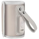 lionelo Thermup Go Tragbarer Babyflaschenwärmer USB-C, Flaschenwärmer Unterwegs & Auto, 24h Warmhaltefunktion, 5 Temperaturstufen 38–50°C, LCD Display, Thermostat, Universal, BPA-frei, Leise