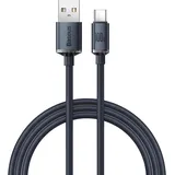 Baseus Crystal Shine Series Lade-/Datenkabel USB-A/USB-C 100W 1,2m, schwarz