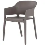 FEROS Best Gartenstuhl Giethoorn 77,5 x 55 x 54,5 cm grau 4 St.