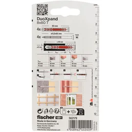 Fischer Deutschland DuoXpand Langschaftdübel 8 x 80 T K 4 Stück