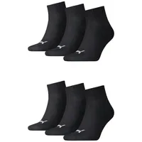 Puma Socken Unisex 6er Pack Stretch SCHWARZ|SCHWARZ 35-38