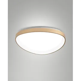 Fabas Luce Quirk Deckenleuchte 1 Messing satiniert IP20