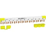 Schneider Electric Acti9 Phasenschiene Stift, 1P+N, 9mm-Stift-Abstand, 80A, 12 Module, 4-Endkappen