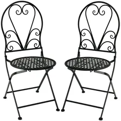 2er Set Klappstuhl Asama Metall Stuhl Sessel Gartenstuhl Garten Outdoor Möbel