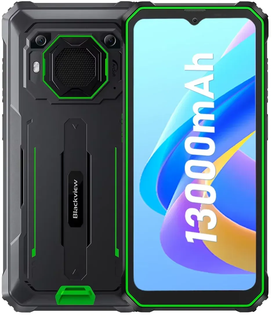 Blackview BV6200 Pro [Kein EU-Ladegerät] Robustes Smartphone 12GB(6+6) 128GB 13000mAh 6,56