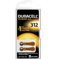 60 Duracell Activair Hearing Aid Batterien Gr. 312 Hörgerätebatterien (10x 6er Blister) PR41 Braun 24607