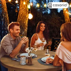 CASARIA Bistrotisch Ø 80 x 110 cm Braun
