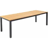 Oviala Terrassentisch, rechteckig, ausziehbar, 180/240 cm, Holz und Schwarz