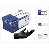 Toolbrothers Nitril Einweg Handschuhe in Spenderbox Schwarz / Black 200 Stück Größe S / Small - nicht Steril
