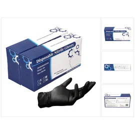 Toolbrothers Nitril Einweg Handschuhe in Spenderbox Schwarz / Black 200 Stück Größe S / Small - nicht Steril