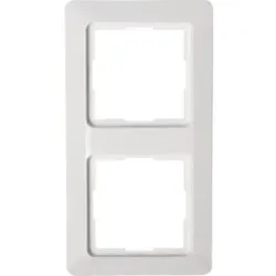 Kopp 305713067 MILANO - Abdeckrahmen 2-fach, Farbe: weiß