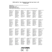 ich-zapfe Zapfhahn, Kompensatorhahn, Bierzapfhahn, Schankhahn - selbstschließend, gold, 55 mm