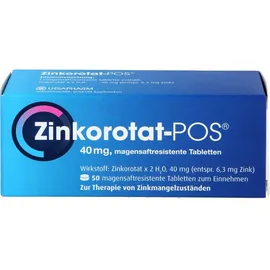 URSAPHARM Arzneimittel Zinkorotat-POS Tabletten 50 St.