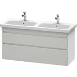 Duravit Waschtischunterschrank 2 Auszüge 123 x 61 cm Betongrau/Weiß Matt